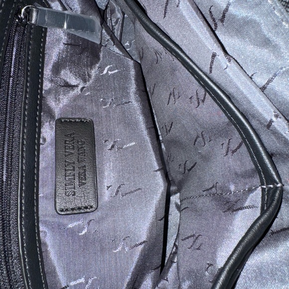 Simply Vera Black and White Houndstooth Women's Bag - Picture 4 of 6